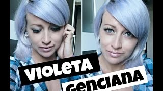 Como platinar o cabelo em casa com VIOLETA GENCIANA [upl. by Violet]