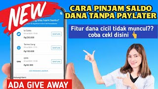 aman OJK ✅ cara cek dana cicil apakah sudah tersedia  Cara pinjam saldo DANA langsung cair [upl. by Ycrep]