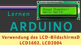 So verwenden Sie LCD 1602 I2C oder LCD2004 mit Arduino  Schritt für Schritt [upl. by Nivrad]