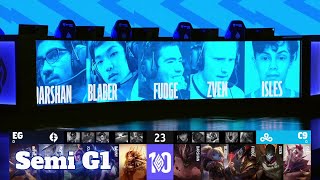 EG vs C9  Game 1  Semi Final LCS 2022 Lock In Playoffs  Cloud 9 vs Evil Geniuses G1 full game [upl. by Viki602]