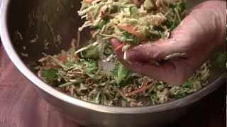 How To Make Asian Cole Slaw Salad [upl. by Bussy]