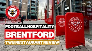 Brentford FC hospitality review  TW8 Restaurant  The Padded Seat [upl. by Aleta449]