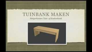 Steigerhouten Tuinbank Maken [upl. by Ayhtnic742]