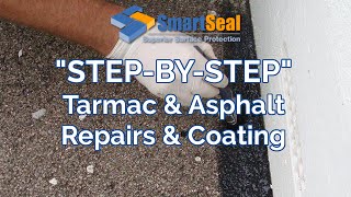 Tarmac Repair and Step by Step Tarmac Driveway Restoration [upl. by Drofiar]