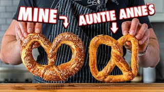 Making Auntie Annes Pretzels At Home  But Better [upl. by Lingwood]