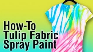 HowTo Use Tulip Fabric Spray Paint [upl. by Cohberg]