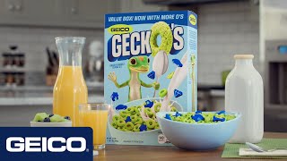 GeckOs the GEICO Geckos Signature Cereal  Legend of the Lizard [upl. by Arabele]