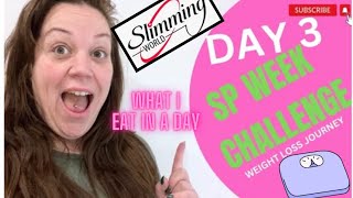 SLIMMING WORLD DAY 3  EXTRA EASY SP CHALLENGE slimmingworld fooddiary weightlossjourney [upl. by Arikat670]