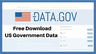 Free Download US Government Data  Datagov  Data Science Machine Learning [upl. by Ruvolo]