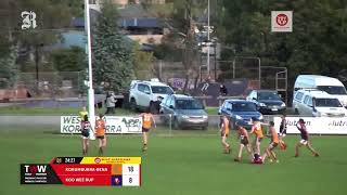 WGFNL RD8 KORUMBURRA BENA VS KOO WEE RUP Match Highlights [upl. by Goodman554]