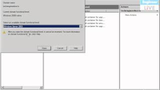 Raise Domain Functional Level in Windows Server 2008 [upl. by Droffilc]