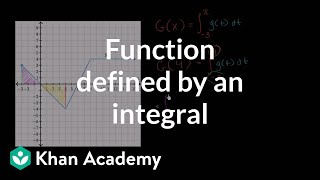 Functions defined by integrals  Accumulation and Riemann sums  AP Calculus AB  Khan Academy [upl. by Opportina]