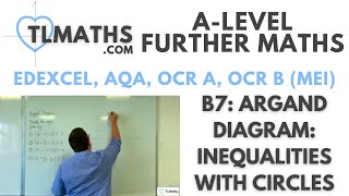 ALevel Further Maths B703 Argand Diagram Inequalities with Circles [upl. by Lacefield]