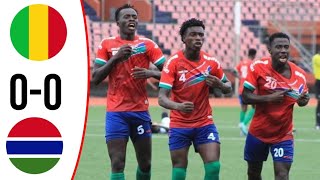 Highlights  Gambia vs mali  WAFU Zone A Men’s U20 Qualifier [upl. by Janaye]