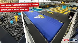 BAGJUMP Airbags for Trampoline Parks  The Smart Alternative to Foam  BAGJUMP AirPit Airbags [upl. by Brianna]