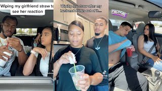 Wiping My Girlfriend Straw Off Prank Tiktok Compilation [upl. by Granger153]