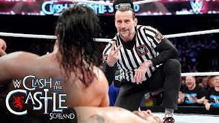 CM Punk costs Drew McIntyre the World Title in Scotland Clash at the Castle 2024 highlights [upl. by Larcher]