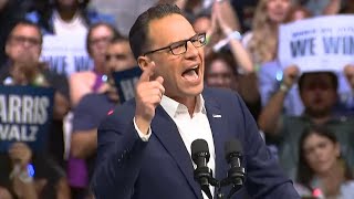 Josh Shapiro speaks at Kamala Harris Tim Walz rally in Pennsylvania [upl. by Warchaw]