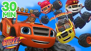 Blaze Family Monster Machine Rescues  30 Minute Compilation  Blaze and the Monster Machines [upl. by Morgenthaler]