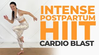 15Min Postpartum Cardio HIIT Workout [upl. by Hazem]