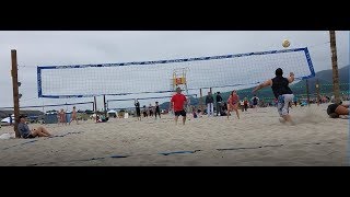 2017 Seaside Beach Volleyball Tournament ParentChild Doubles 14U Bocage vs Wineland [upl. by Atekin]