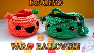 ESPECIAL HALLOWEEN 2 CESTA O DULCERO PARA HALLOWEEN [upl. by Aremihc]