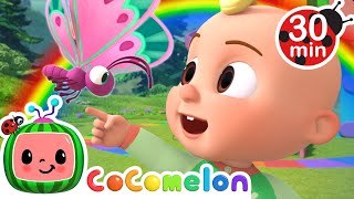 JJs Rainbow Butterfly Song  Animal Time  CoComelon Nursery Rhymes amp Kids Songs [upl. by Htebirol]