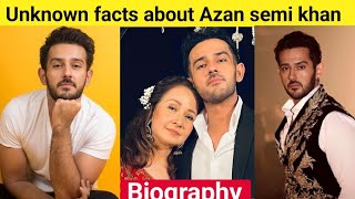 Azaan Sami Khan  Biography  Unknown Facts  Lifestyle  Career  Personal Life  Pakistani Actor [upl. by Lemra]