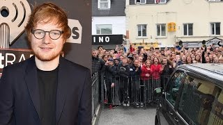 Ed Sheeran Films quotGalway Girlquot Music Video amp Draws Big Crowd [upl. by Ninette]