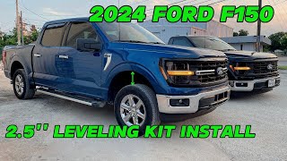 INSTALL A LEVELING KIT MY 2024 FORD F150 XLT [upl. by Ahsiea]