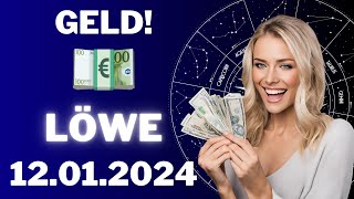 LÖWE ♌️💶 GROSSER GELDSEGEN FÜR DICH 😱 Horoskop  12Januar 2024 löwe tarot [upl. by Ellatsyrc]