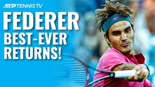 Roger Federer Best Returns Ever [upl. by Aihsek]