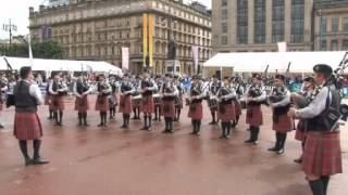 Piping Live  USAs Oran Mor Pipe Band show the Scots how to play [upl. by Mitzie293]