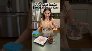 Making a Dog breakfast potion trending dog shorts funny yourdog [upl. by Yeknarf]