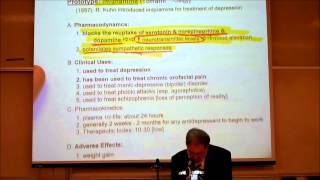 PHARMACOLOGY TRICYCLIC ANTIDEPRESSANTS amp ANTI PSYCHOTICS by Professor Fink [upl. by Eenerb]