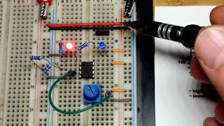 Basic Op Amp Non Inverting Comparator Circuit [upl. by Fennessy]