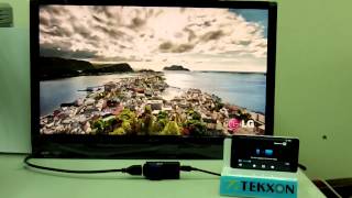 TEKXON WiFi Display Dongle Miracast Mode [upl. by Kano791]