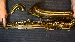 Repairmans Overview Conn 10M Tenor Saxophone [upl. by Lisle107]