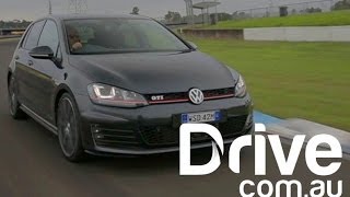 Volkswagen Golf GTi Performance 2014 Video Review  Drivecomau [upl. by Atinus]