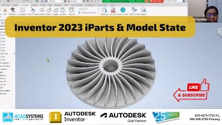 Inventor 2023 iParts amp Model State [upl. by Ahens]