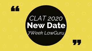 Latest News  CLAT 2020 New Date Announced🔥🔥🔥🔥  Exam Strategy  TipsampTricks [upl. by Zachar179]