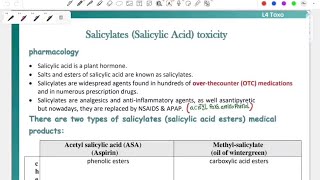 L4 Salicylates toxicity Toxo 41 [upl. by Dodwell]