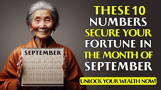 LUCKY NUMBERS 10 Numbers with the HIGHEST Probability of Appearing in September 2024  Buddhism [upl. by Ailic]