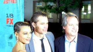 JUSTIFIED cast and crew discuss the writing  Timothy Olyphant Graham Yost Walton Goggins [upl. by Aritak]