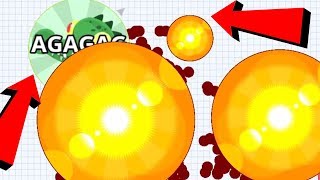 Agario Solo 1 vs 0002 Hackers Macro Feed Hack Funny Moments Agario Mobile Gameplay [upl. by Otit]