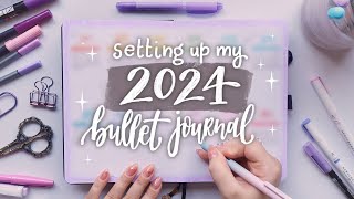 Setting Up My 2024 Bullet Journal 🌟 Plan With Me [upl. by Highams656]