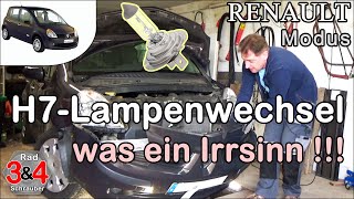 H7 Lampenwechsel  Irrsinn beim Renault Modus [upl. by Letha]