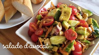 Comment faire une Salade dAvocat simple facile et rapide [upl. by Berhley]