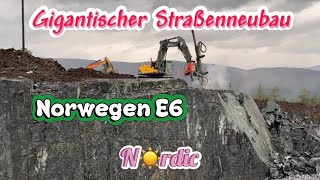 🇳🇴Norwegen❤️gigantischer Strassenneubau auf der E6🇳🇴❤️norway travel shorts [upl. by Woodsum338]