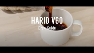 Hario V60 Pour Over Coffee Brew Guide [upl. by Afital]